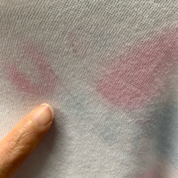 New! 90 Degree by Reflex Cotton Candy Tie Dye Cropped Hoodie, Size XL - Picture 7 of 7